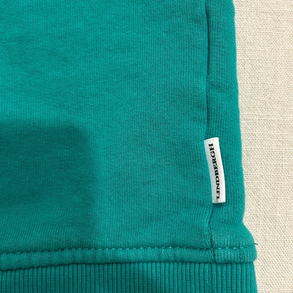 Men's Lindbergh Green Crewneck Sweater - Picture 6 of 6